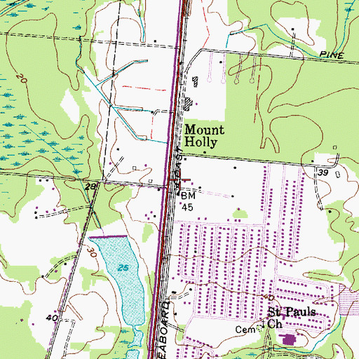 Topographic Map of Chapel of Our Savior, SC