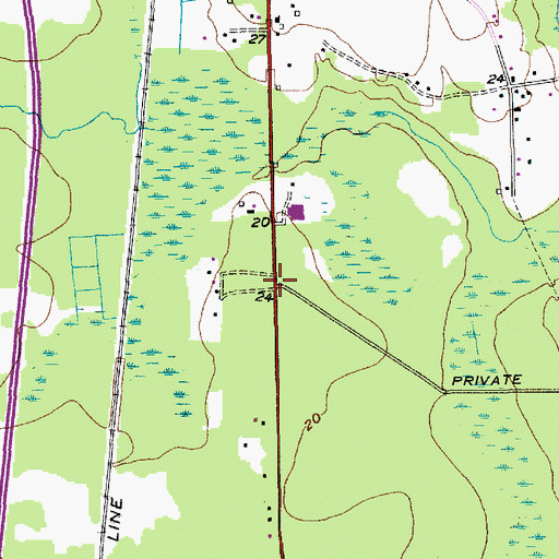 Topographic Map of Church Hill (historical), SC