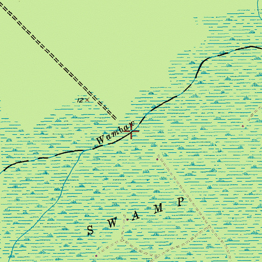 Topographic Map of Coffey Bridges (historical), SC