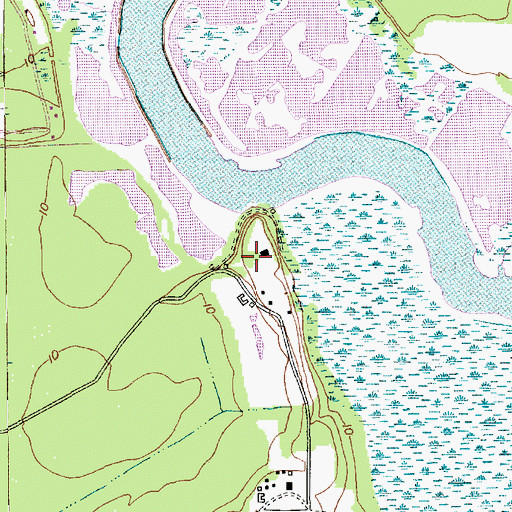 Topographic Map of Exeter Plantation Cemetery, SC
