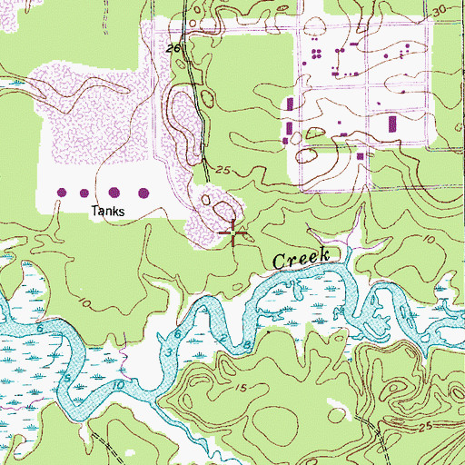 Topographic Map of Flag Plantation, SC