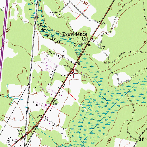 Topographic Map of Goose Creek Baptist (historical), SC
