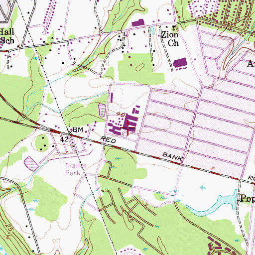 Topographic Map of Goose Creek High School, SC