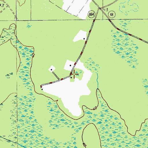 Topographic Map of Hickory Grove Holiness Church (historical), SC