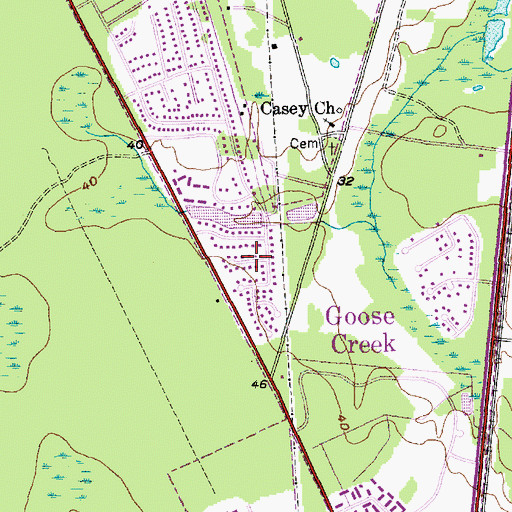 Topographic Map of Hound Run, SC