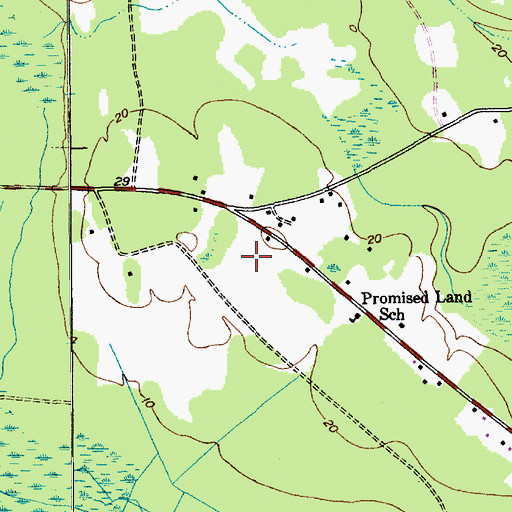 Topographic Map of Kecklico Plantation (historical), SC