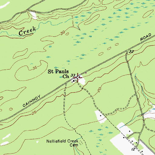 Topographic Map of Keith School (historical), SC