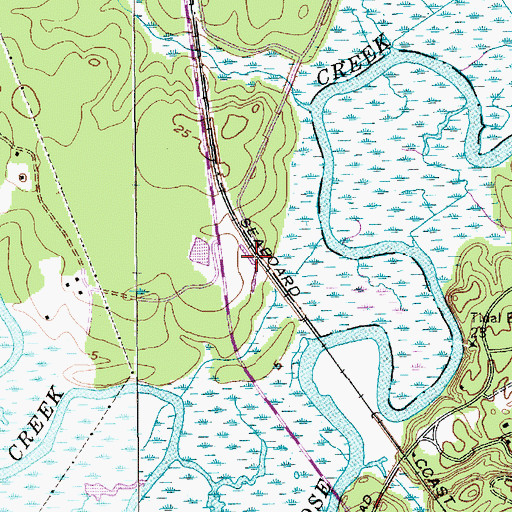Topographic Map of Melgrove (historical), SC