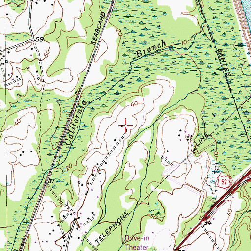 Topographic Map of Minton Plantation (historical), SC