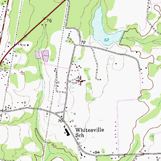 Topographic Map of Moss Grove Plantation, SC