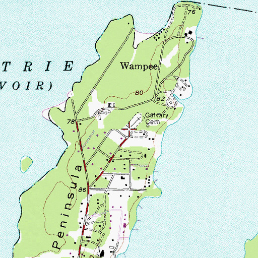 Topographic Map of Nazareth Church (historical), SC