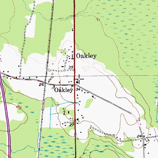 Topographic Map of New Hope Church, SC