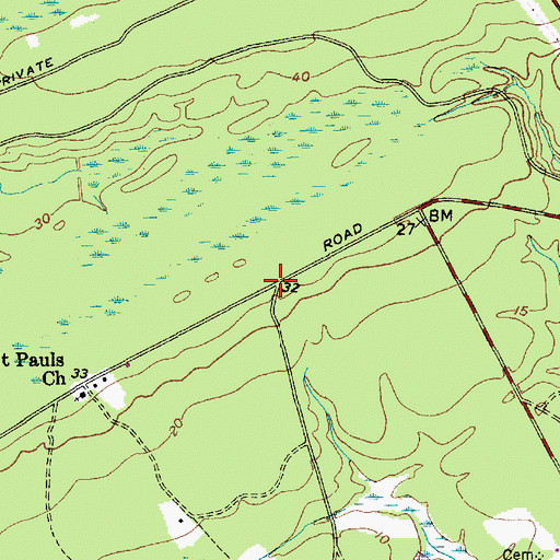 Topographic Map of Old Vat (historical), SC