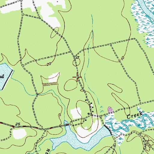 Topographic Map of Parnassus Plantation Cemetery, SC