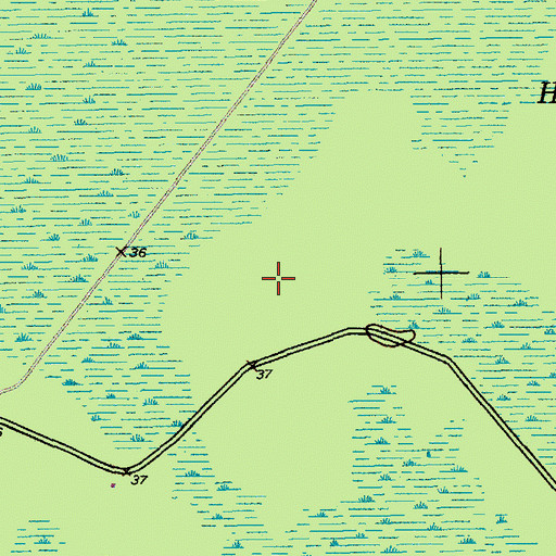 Topographic Map of Peterstand Island, SC