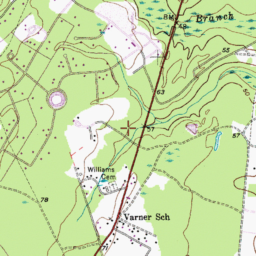 Topographic Map of Plantation Gardens Cemetery, SC