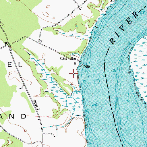 Topographic Map of Remleys (historical), SC