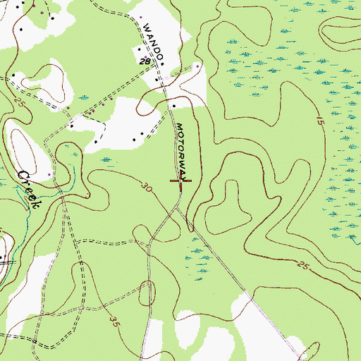 Topographic Map of Saint Matthews Church (historical), SC