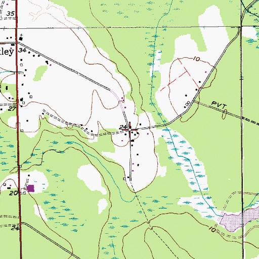 Topographic Map of Seaton, SC