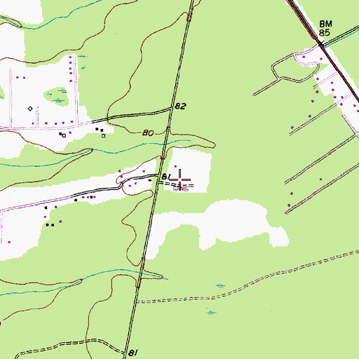 Topographic Map of Sheep Island School (historical), SC