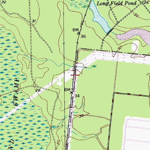 Topographic Map of Stokes (historical), SC