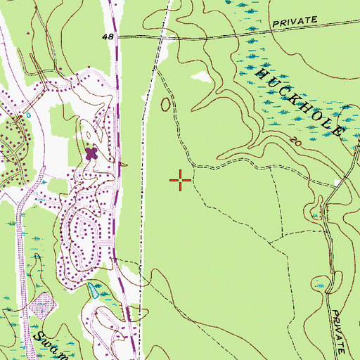 Topographic Map of Stratford High School, SC