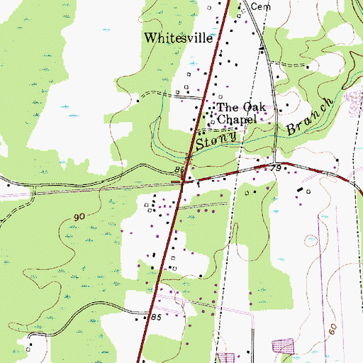 Topographic Map of The Barrows, SC