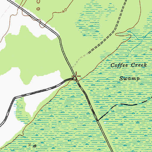 Topographic Map of Thompson Bridges, SC