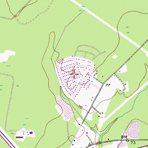 Topographic Map of Tramway, SC