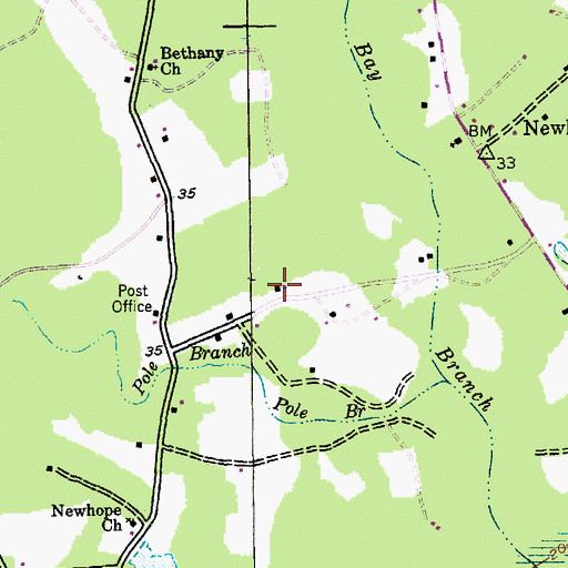 Topographic Map of Vigilant Church, SC