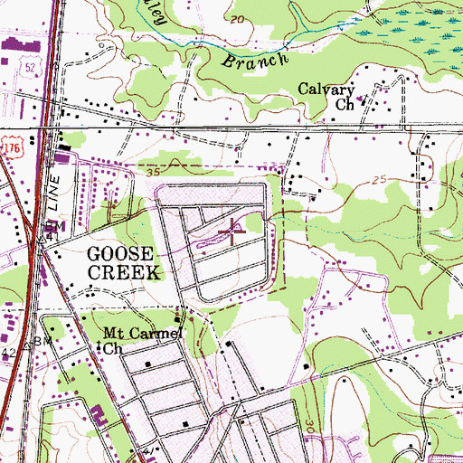 Topographic Map of West Greenview Acres, SC