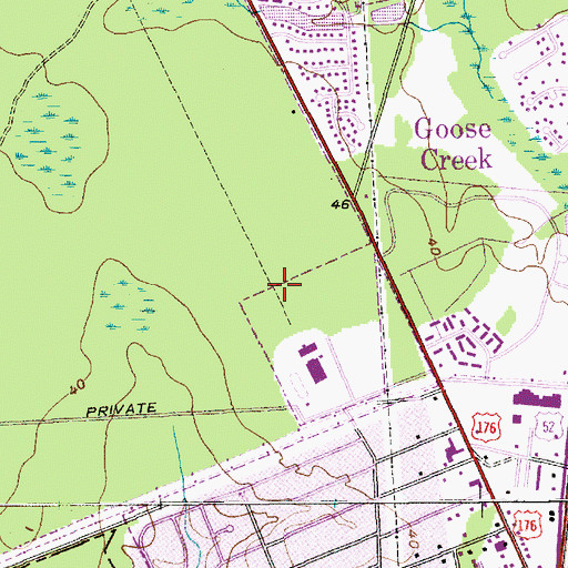 Topographic Map of Westview Middle School, SC