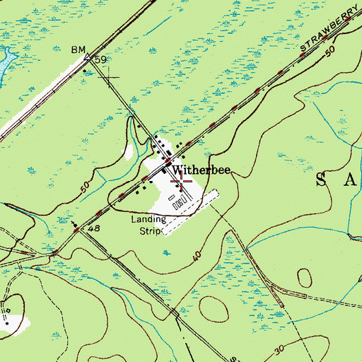Topographic Map of William Moultrie Civilian Conservation Corp Camp (historical), SC