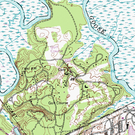 Topographic Map of Yeamans Hall Plantation Cemetery, SC