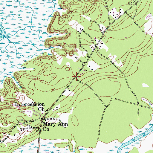 Topographic Map of Yellow House (historical), SC