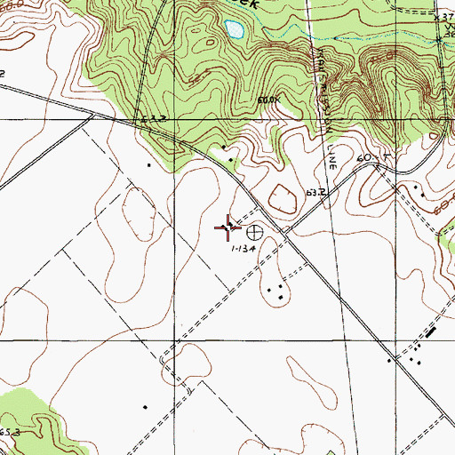 Topographic Map of Amaker School (historical), SC