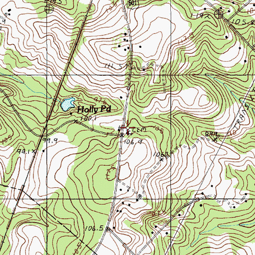 Topographic Map of Ebenezer Church, SC