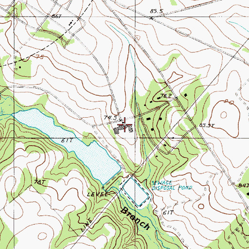 Topographic Map of Guinyard Elementary School, SC