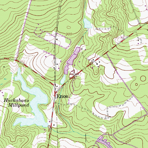 Topographic Map of Huckabee School (historical), SC