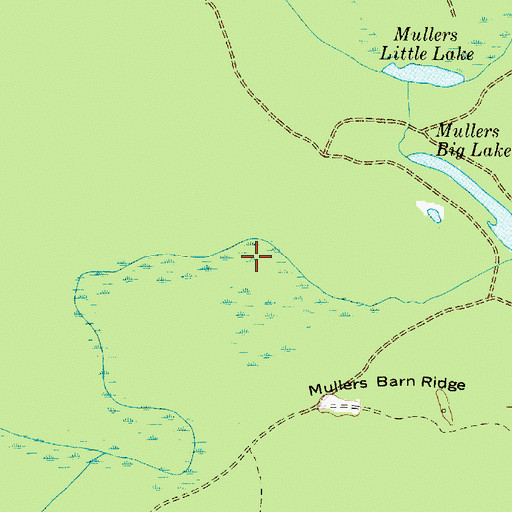 Topographic Map of Mullers Swamp, SC