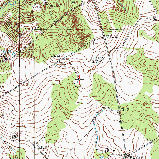 Topographic Map of Providence Church, SC