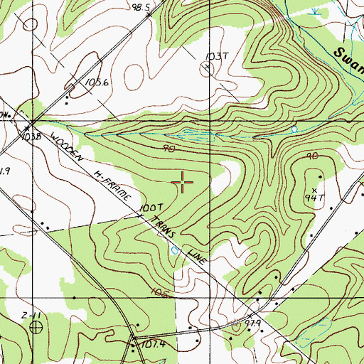 Topographic Map of Rowe School (historical), SC