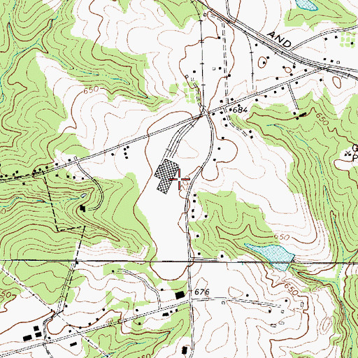 Topographic Map of Barksdale Field (historical), SC