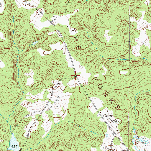 Topographic Map of Bethel Grove School (historical), SC