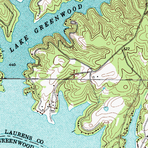 Topographic Map of Black Gate, SC