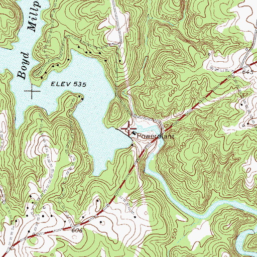 Topographic Map of Boyds Mill (historical), SC