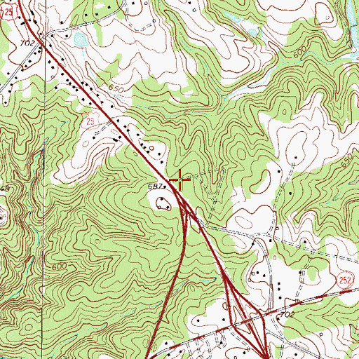 Topographic Map of Brewerton School (historical), SC