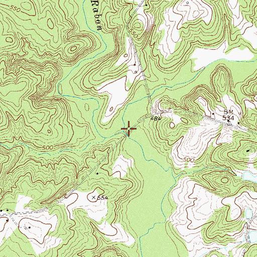 Topographic Map of Burris Creek, SC