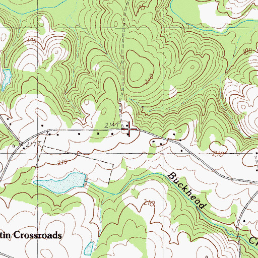 Topographic Map of Central School (historical), SC