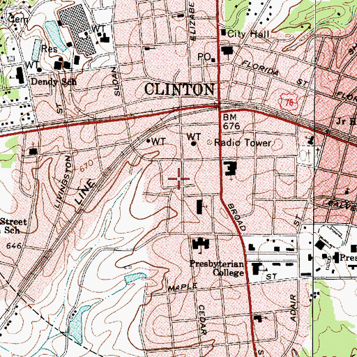 Topographic Map of Childrens Gift Academy, SC
